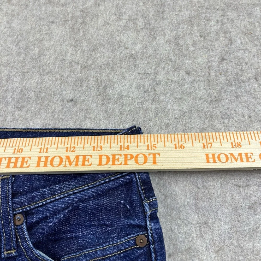 Madewell Jeans Men's 31x32 Blue Skinny Stretch Dark Wash Denim Zip Fly Cone Mill